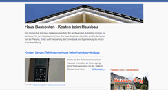 Desktop Screenshot of haus-baukosten.de